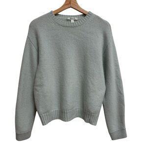 MaxMara Crew Neck Long Sleeve Ribbed Trim Pullover Sweater